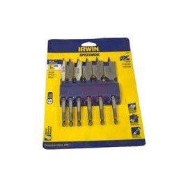 Juego Brocas Planas 6 Pcs 3/8"-1" iw14027