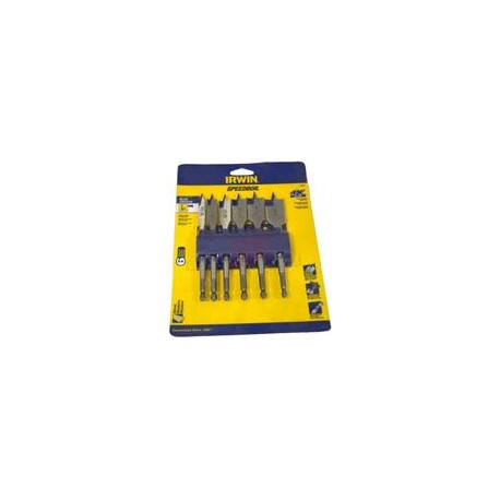 Juego Brocas Planas 6 Pcs 3/8"-1" iw14027