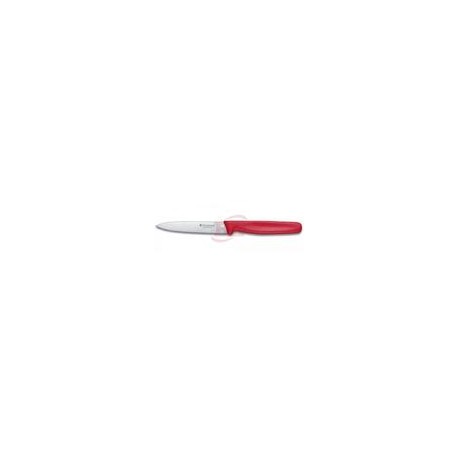 Cuchillo Para Cocina 10 Cm, Mango Nylon Rojo     5.0701