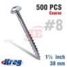 Tornillo Cabeza Arandela 8 X 1 1/2 Rosca Abierta C/500 Pzas SML-C150-500-INT