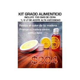 kit de Acabado en madera GRADO ALIMENTICIO 2