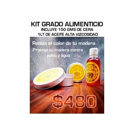 kit de Acabado en madera GRADO ALIMENTICIO