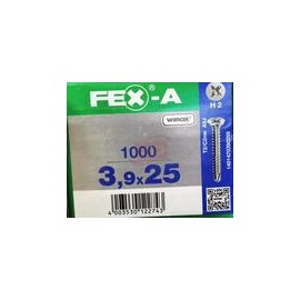 1401470390255   Fex-A   Tornillo Spax Fex-A Punta De Broca Para Metal 3.9 X 25 Mm H2