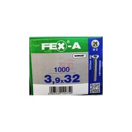 1401470390325   Fex-A   Tornillo Spax Fex-A Punta De Broca Para Metal 3.9 X 32 Mm H2