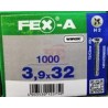 1401470390325   Fex-A   Tornillo Spax Fex-A Punta De Broca Para Metal 3.9 X 32 Mm H2