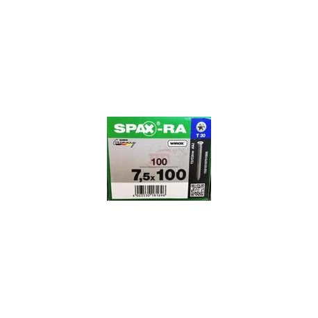 1021010751005   Spax-Ra   Tornillo R-A De Fijación En Concreto, Sin Taquete 7,5 X 100 Mm T 30