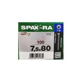 1021010750805   Spax-Ra   Tornillo R-A De Fijación En Concreto, Sin Taquete 7,5 X 80 Mm T 30