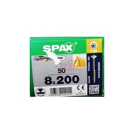 0191010802005   Spax T-Star Plus   Tornillo Spax Para Vigas 8 X 200 Mm, T40