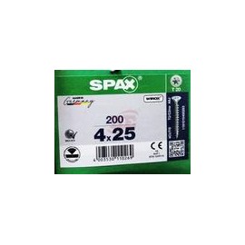 1191010400253   Spax T-Star Plus   Tornillo Spax Para Madera Torx 4 X 25 Mm T20