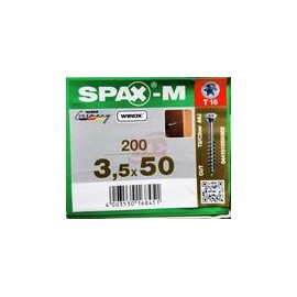 0441010350503   Spax-M   Tornillo Spax-M Para Mdf 3.5 X 50 Mm  T-15