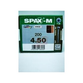 0441010400503   Spax-M   Tornillo Spax-M Para Mdf 4.0 X 50 Mm. T-20